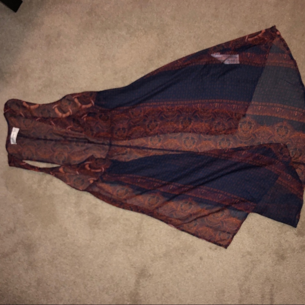 Abercrombie and Fitch long OS flow vest